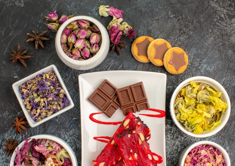 chocolat au lait et fleur d'oranger