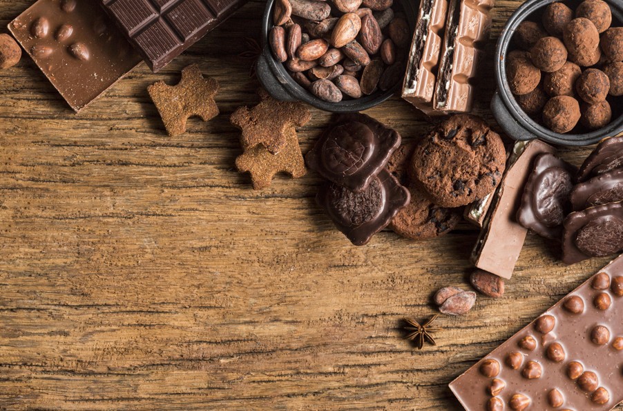 chocolats sur table