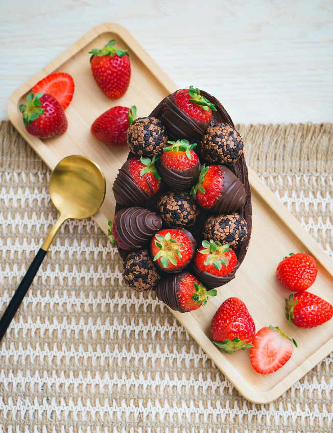 chocolat recette fraises